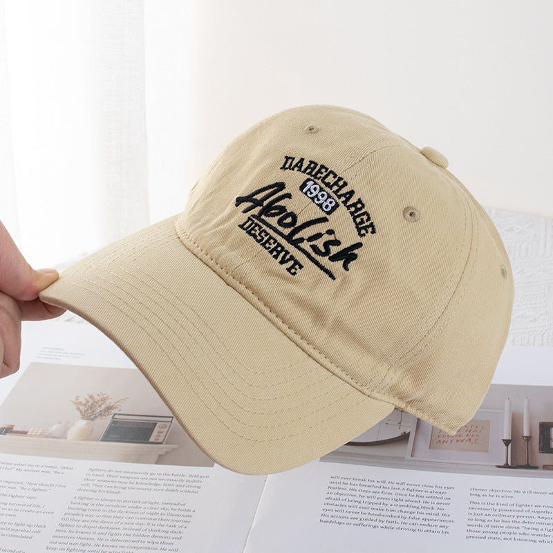 Wholesale Letter Embroidered Baseball Cap Men's and Women's Fashion Cap Shown Small Face